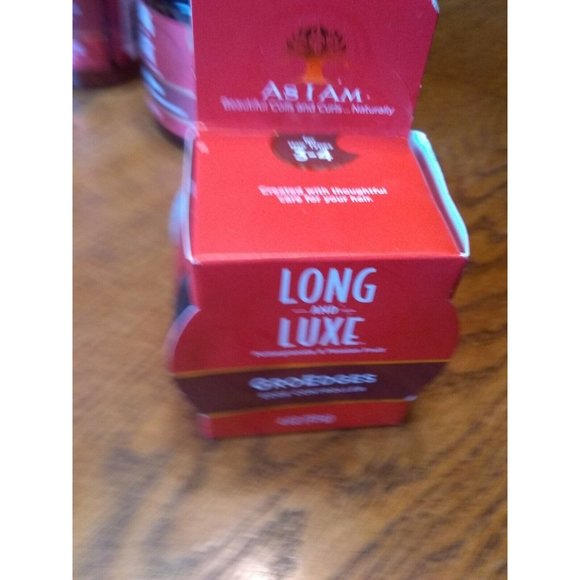 As I Am Long & Luxe Pom/Passion Frt GroEdges 4oz, growash 16oz, conditioner 12oz - Picture 8 of 11